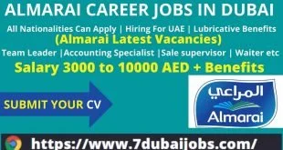 Almarai Careers Jobs In UAE